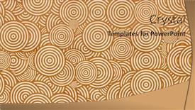  Presentation with vintage retro - PPT layouts featuring orange-vintage-circle-texture-pattern background and a coral colored foreground