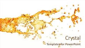  Presentation with water splash - Presentation design with concept wooden dutch shoes traditional background and a soft green colored foreground