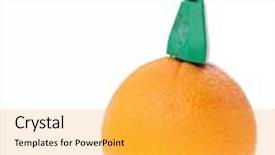  Presentation with electrical cable - Beautiful slides featuring biotechnology electricity - orange with electrical cable isolated backdrop and a yellow colored foreground