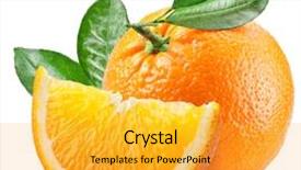  Presentation with leaves - Audience pleasing PPT theme consisting of orange with leaves over white backdrop and a gold colored foreground