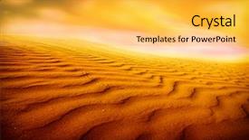 Presentation with sahara - Amazing presentation having sunset over the sahara desert backdrop and a yellow colored foreground