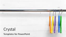  Presentation with purple green - Audience pleasing slide set consisting of orange yellow purple blue backdrop and a white colored foreground