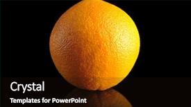  Presentation with orange - Beautiful slide deck featuring orange backdrop and a  colored foreground