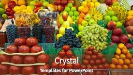  Presentation with fresh fruits vegetables heart - PPT layouts consisting of handmade jewelry on a background background and a light gray colored foreground