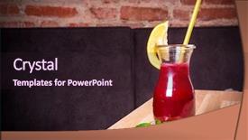  Presentation with detox - PPT layouts with oranges apples - raw detox beetroot and carrot background and a wine colored foreground