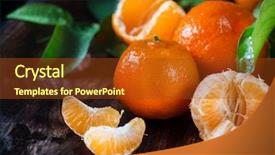  Presentation with wooden - Amazing presentation theme having oranges closeup organic citrus fruits backdrop and a tawny brown colored foreground