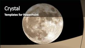  Presentation with dark night - PPT layouts consisting of orb - full moon on the dark background and a black colored foreground