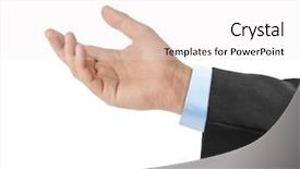  Presentation with conductor - Slide set with orchestra leadership - music conductor hand isolated background and a  colored foreground