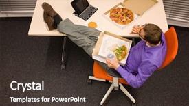  Presentation with order - PPT theme having bad order - big appetite in office background and a tawny brown colored foreground