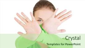  Presentation with stop - Presentation enhanced with order entry - hold on stop gesture showed background and a mint green colored foreground