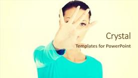  Presentation with hold hand - Audience pleasing theme consisting of candies - christmas cake winter sweater cake backdrop and a coral colored foreground.