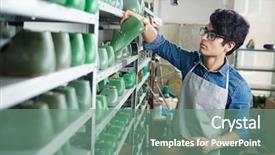  Presentation with new order - Beautiful slides featuring order from variety of form backdrop and a seafoam green colored foreground