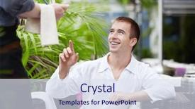  Presentation with order - Amazing slides having order in a restaurant backdrop and a  colored foreground