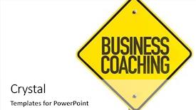  Presentation with business coaching - Beautiful presentation design featuring order operations - business coaching sign isolated backdrop and a  colored foreground