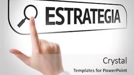  Presentation with search - Cool new presentation design with order operations - strategy in portuguese written backdrop and a light gray colored foreground