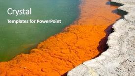  Presentation with new zealand - Slide deck consisting of ordiment - edge of champagne pool background and a  colored foreground