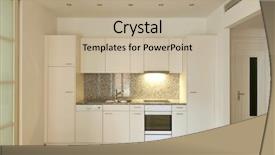  Presentation with ordinary - Slides with ordinary - interior empty house with wooden background and a mint green colored foreground