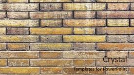  Presentation with ordinary - Amazing PPT layouts having ordinary - old brick wall textures backdrop and a coral colored foreground