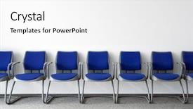  Presentation with ordinary - Cool new slides with ordinary empty waiting room backdrop and a white colored foreground