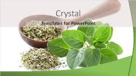  Presentation with oregano - Amazing slides having oregano-fresh-leaves-with-dry backdrop and a lemonade colored foreground