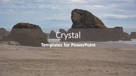  Presentation with ocean waves - Theme enhanced with oregon-coast-miles-of-white background and a gray colored foreground