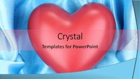  Presentation with children medical heart - Amazing presentation theme having organ donor - heart on cloth close-up backdrop and a  colored foreground