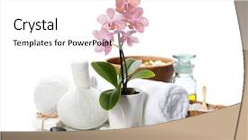  Presentation with pink beauty - Amazing slides having organic beauty care - spa composition with beautiful pink backdrop and a white colored foreground