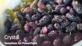  Presentation with organic - Beautiful slide deck featuring harvest concept vitamin summer bio backdrop and a tawny brown colored foreground