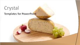  Presentation with farm food - Presentation theme featuring organic-cheese-healthy-gourment-food background and a white colored foreground