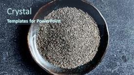  Presentation with natural ingredients - Amazing presentation theme having organic-chia-seeds backdrop and a ocean colored foreground