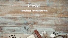  Presentation with treatment - Slide set with organic cosmestics - composition of spa treatment background and a coral colored foreground