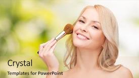  Presentation with organic cosmetics - Beautiful slides featuring organic cosmestics - cosmetics health and beauty concept backdrop and a lemonade colored foreground