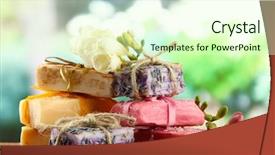  Presentation with natural soap - Amazing presentation having grunge cracked juggling sign background backdrop and a dark gray colored foreground