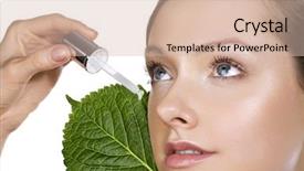  Presentation with cosmetic - Cool new slides with organic cosmetic backdrop and a soft green colored foreground