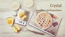  Presentation with digital electronics - Presentation theme having organic electronics - making apple pie using digital background and a lemonade colored foreground