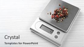  Presentation with mix berries and candy - Audience pleasing slide set consisting of organic electronics - mix of peppers with digital backdrop and a light gray colored foreground