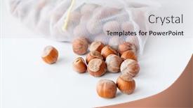  Presentation with organic waste - Theme having organic-hazelnuts-in-the-zero background and a light gray colored foreground