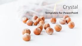  Presentation with organic waste - Slide deck consisting of organic-hazelnuts-in-the-zero background and a white colored foreground
