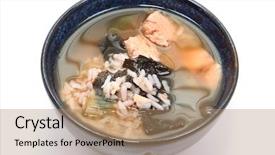  Presentation with gluten free - Slides enhanced with organic iodine enriched gluten free background and a coral colored foreground