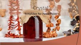  Presentation with jam - Audience pleasing slide deck consisting of organic-jam-in-glass-jar backdrop and a coral colored foreground