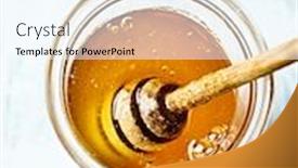  Presentation with natural ingredients - Audience pleasing PPT theme consisting of organic-lime-flower-honey backdrop and a cool aqua colored foreground