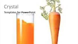  Presentation with green glass - Presentation featuring organic-natural-vertical-carrot-fruit background and a white colored foreground