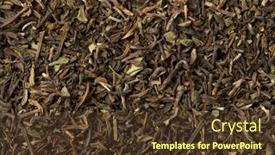  Presentation with organic tea - Theme with organic-nepal-oolong-jun-chiyabari background and a tawny brown colored foreground