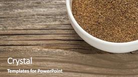  Presentation with noni fruit - Cool new presentation theme with organic noni fruit powder backdrop and a violet colored foreground