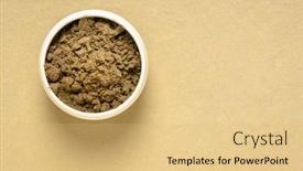  Presentation with noni fruit - Colorful presentation design enhanced with organic-noni-fruit-powder backdrop and a yellow colored foreground