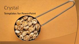  Presentation with starch - Beautiful presentation featuring organic-peeled-tiger-nuts backdrop and a yellow colored foreground