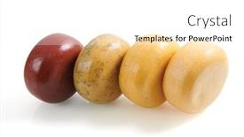  Presentation with packaging - Audience pleasing presentation theme consisting of organic-produced-cheese-assortment-produced backdrop and a white colored foreground