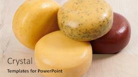  Presentation with packaging - Cool new presentation with organic-produced-cheese-assortment-produced backdrop and a coral colored foreground