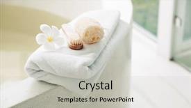  Presentation with natural products - Theme featuring organic products on a bathtub background and a light gray colored foreground