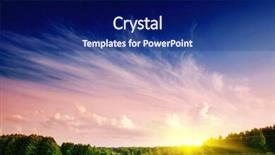  Presentation with energy solar - Cool new theme with organic solar energy - landscape and sunset backdrop and a  colored foreground